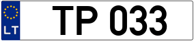 Trailer License Plate